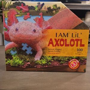 Madd Capp Lil' Axolotl Animal-Shaped Jigsaw Puzzle 100 Pieces